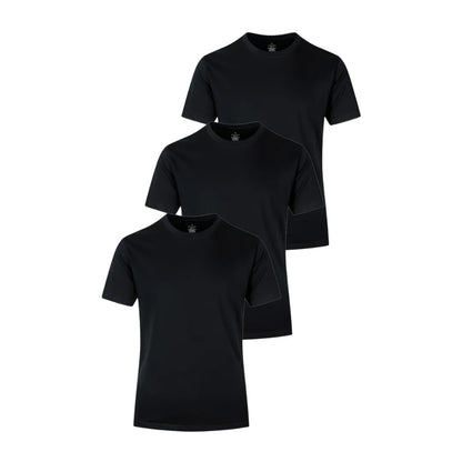 Herren Basic-T-Shirts im 3er-Pack mit Rundhalsausschnitt
