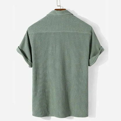 Strukturiertes Poloshirt für Herren in lockerer Passform